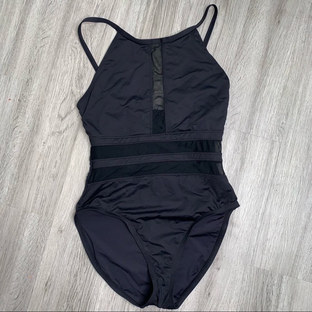 See through cut out one piece